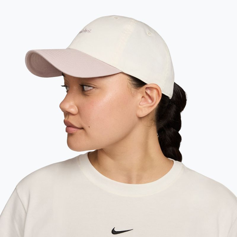 Kepurė su snapeliu Nike Club Unstructured JDI sail/particle rose/particle rose 3