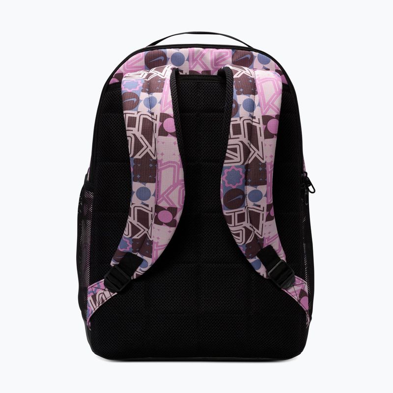 Treniruotinis kuprinė Nike Brasilia 9.5 24 l juoda/rožinė putos/balta 2