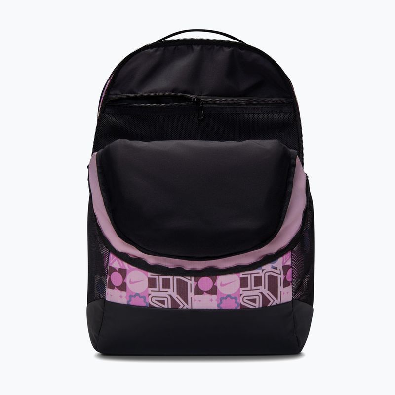 Treniruotinis kuprinė Nike Brasilia 9.5 24 l juoda/rožinė putos/balta 5