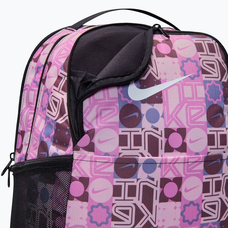 Treniruotinis kuprinė Nike Brasilia 9.5 24 l juoda/rožinė putos/balta 7