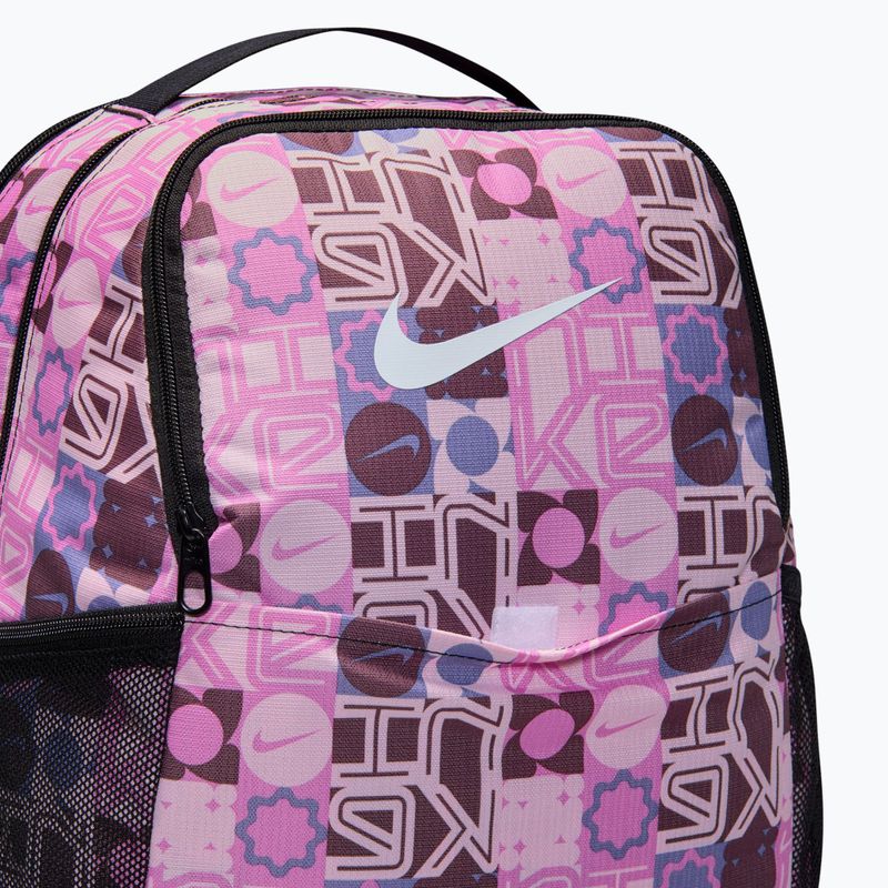 Treniruotinis kuprinė Nike Brasilia 9.5 24 l juoda/rožinė putos/balta 8