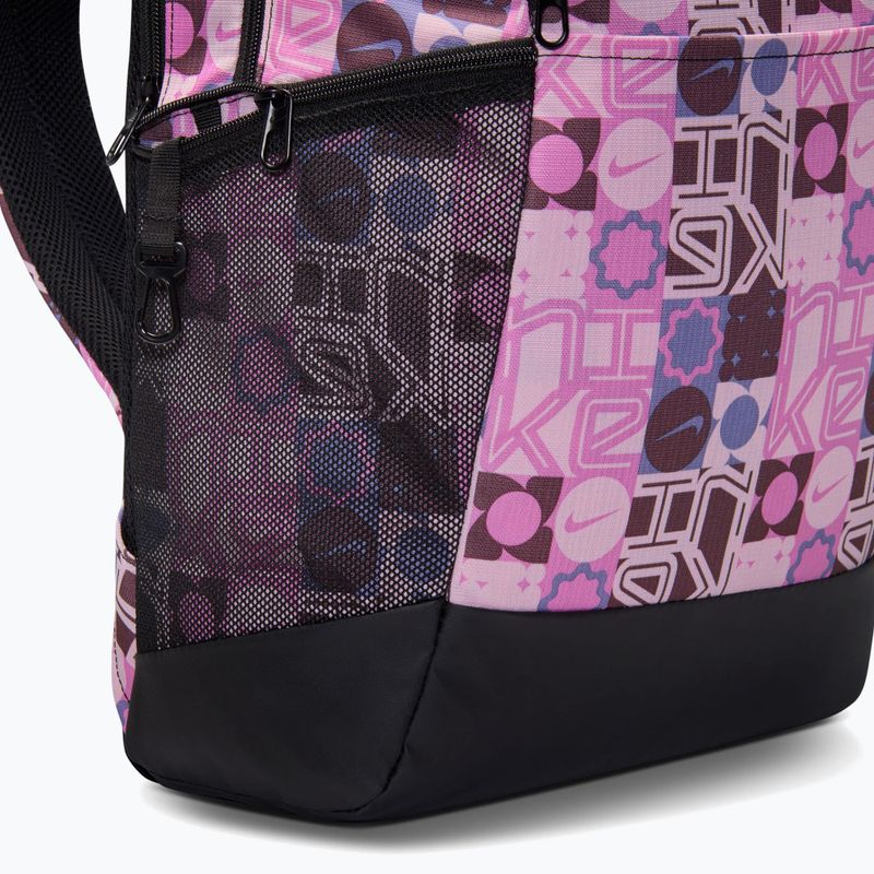 Treniruotinis kuprinė Nike Brasilia 9.5 24 l juoda/rožinė putos/balta 9
