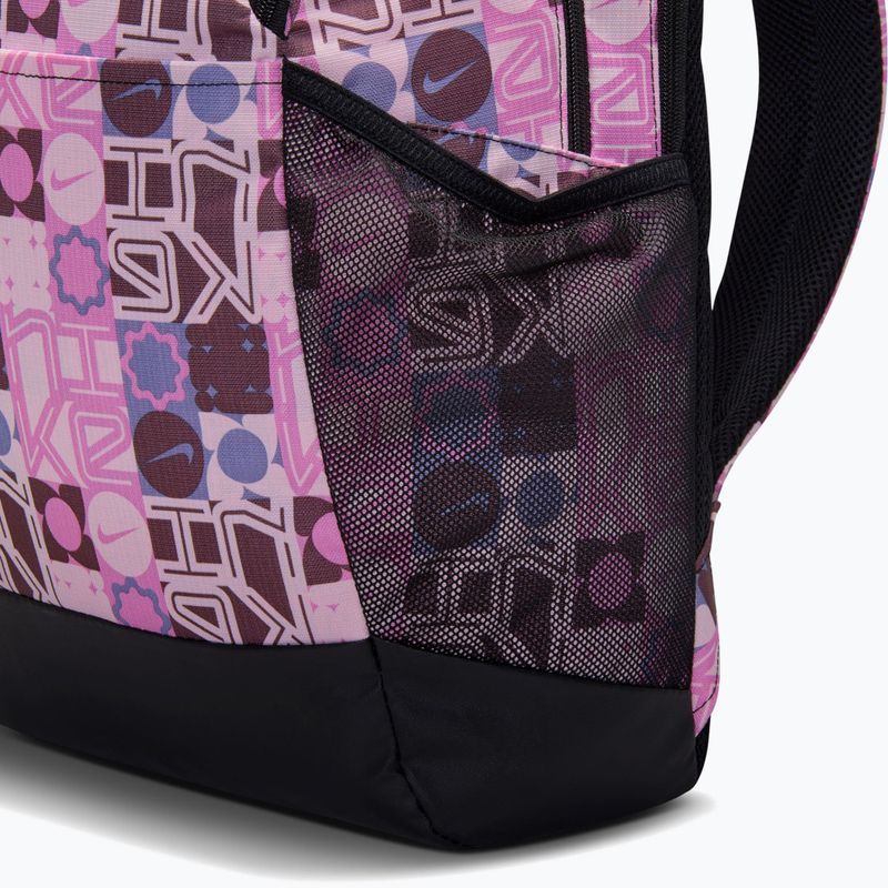 Treniruotinis kuprinė Nike Brasilia 9.5 24 l juoda/rožinė putos/balta 10