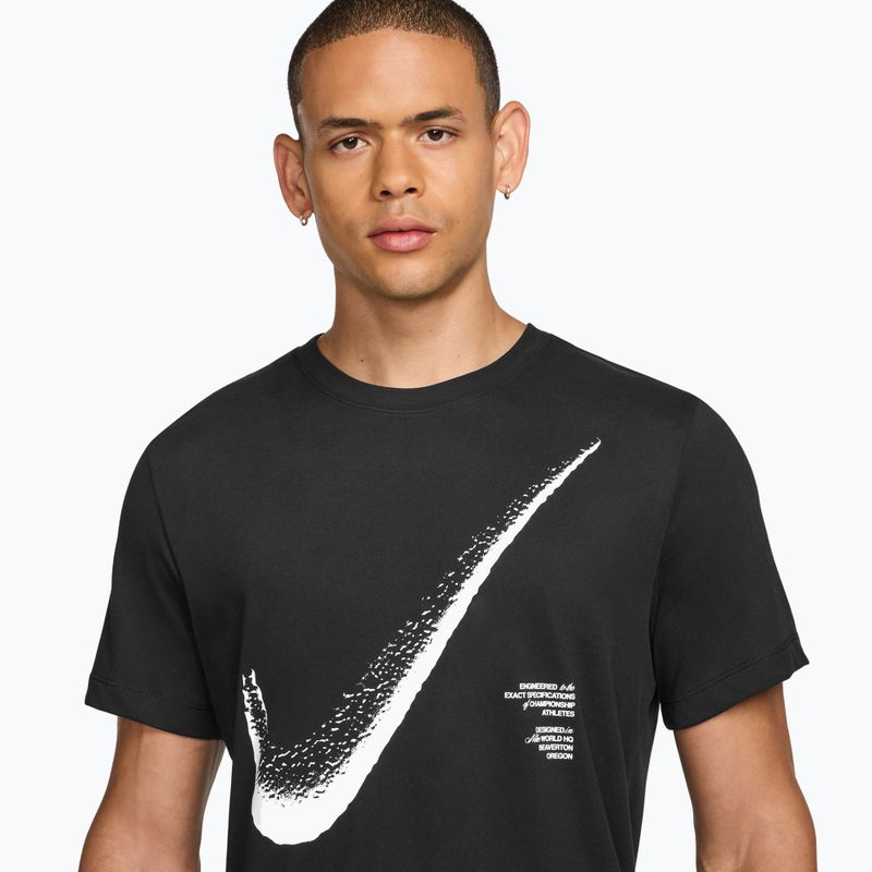Vyriški sportiniai marškinėliai Nike HBR Dri-FIT black/white 3