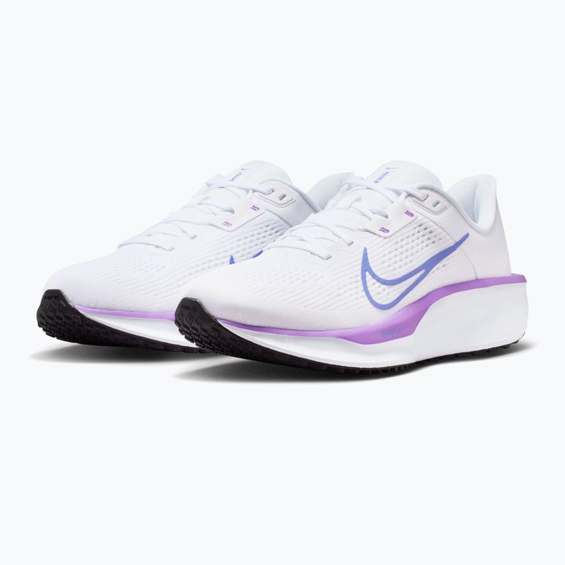 Moteriški bėgimo batai Nike Quest 6 white/black/bright violet/sapphire 3