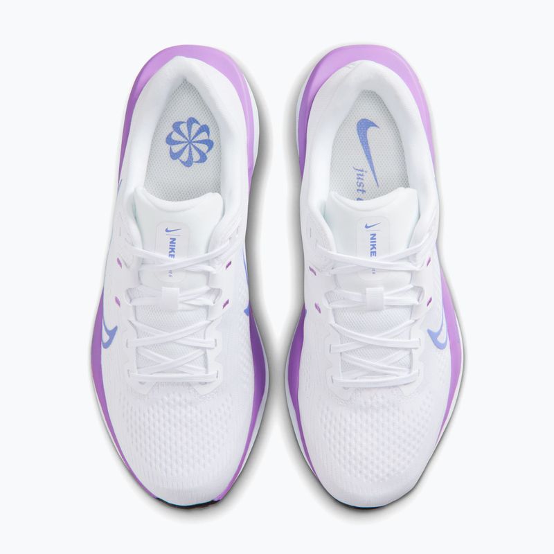 Moteriški bėgimo batai Nike Quest 6 white/black/bright violet/sapphire 5