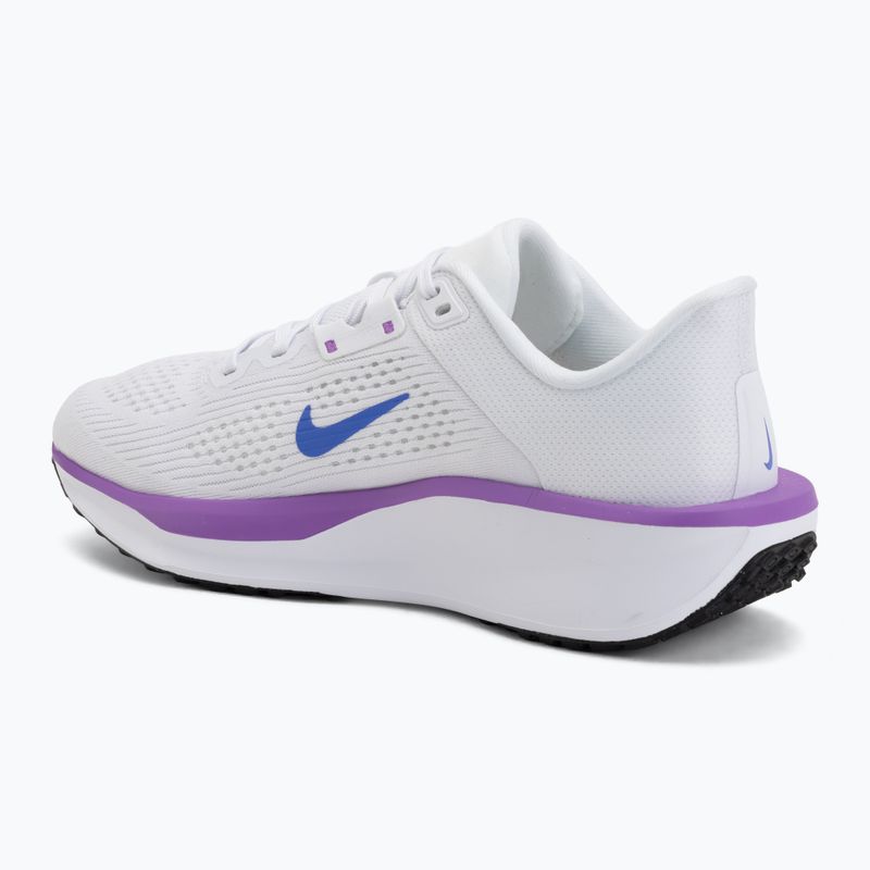 Moteriški bėgimo batai Nike Quest 6 white/black/bright violet/sapphire 3