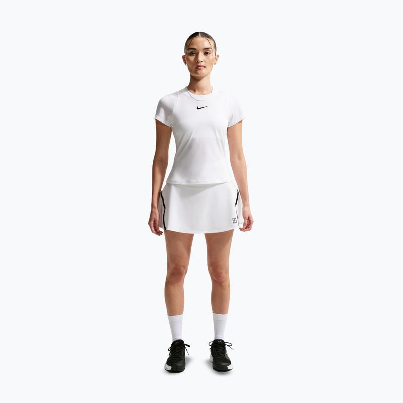 Teniso sijonas Nike Court Advantage Dri-Fit High Waisted white/black 2