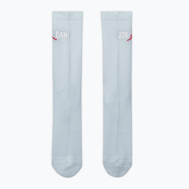 Kojinės Jordan Everyday Crew 1 pora aura/white/university red 2