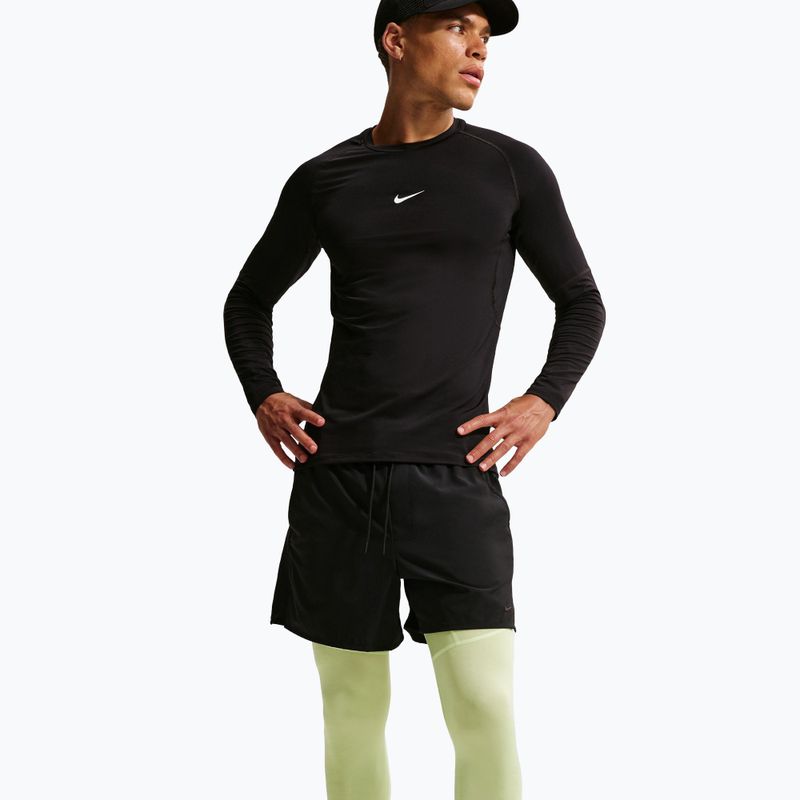 Vyriškos treniruočių tamprės Nike Pro Dri-Fit Tight Fitness light liquid lime/black 5
