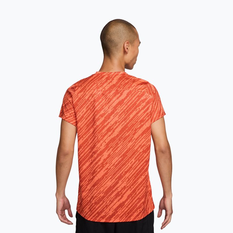 Vyriški teniso marškinėliai Nike Court Dri-Fit Victory Print turf orange/white 2
