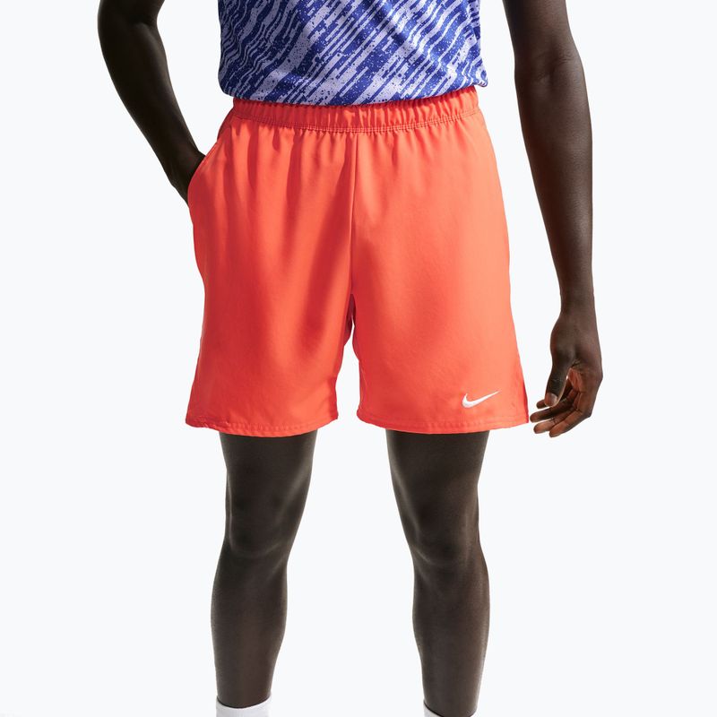 Vyriški teniso šortai Nike Court Dri-Fit Victory 7" turf orange/white 2