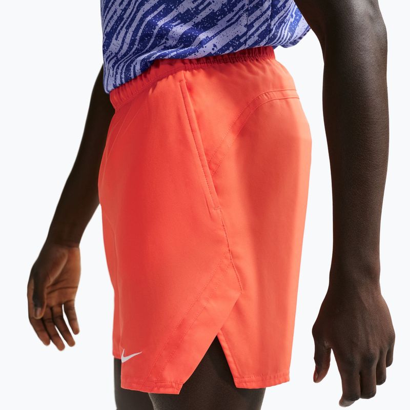 Vyriški teniso šortai Nike Court Dri-Fit Victory 7" turf orange/white 5