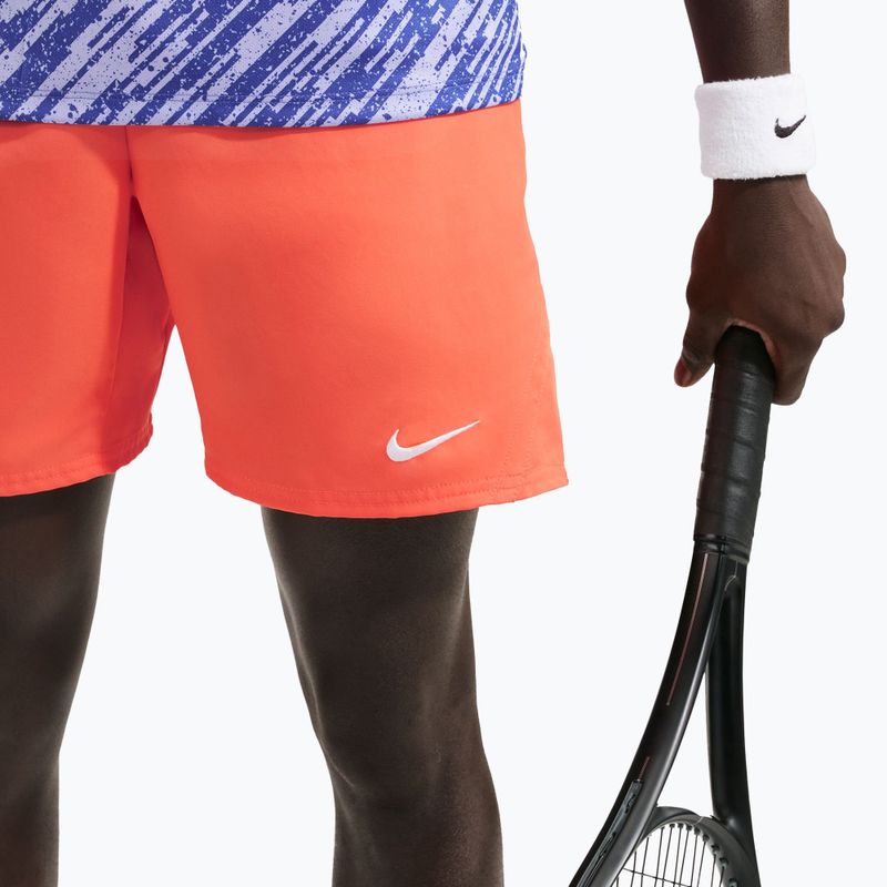 Vyriški teniso šortai Nike Court Dri-Fit Victory 7" turf orange/white 6