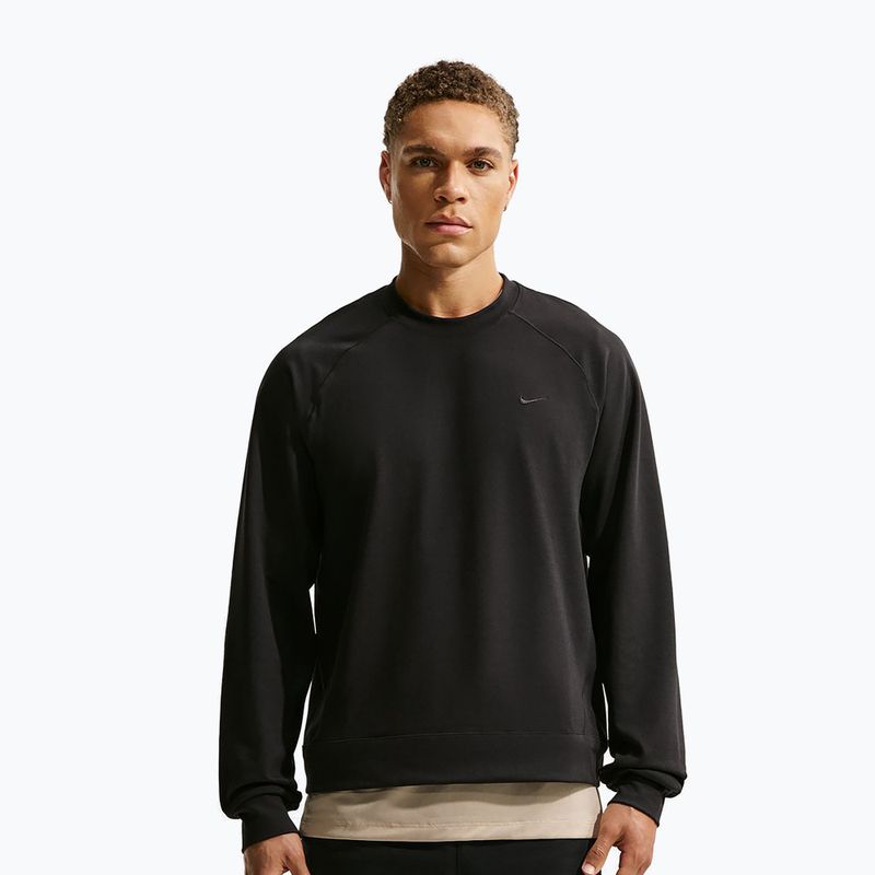 Vyriški ilgomis rankovėmis marškinėliai Nike Primary NanoKnit black/black