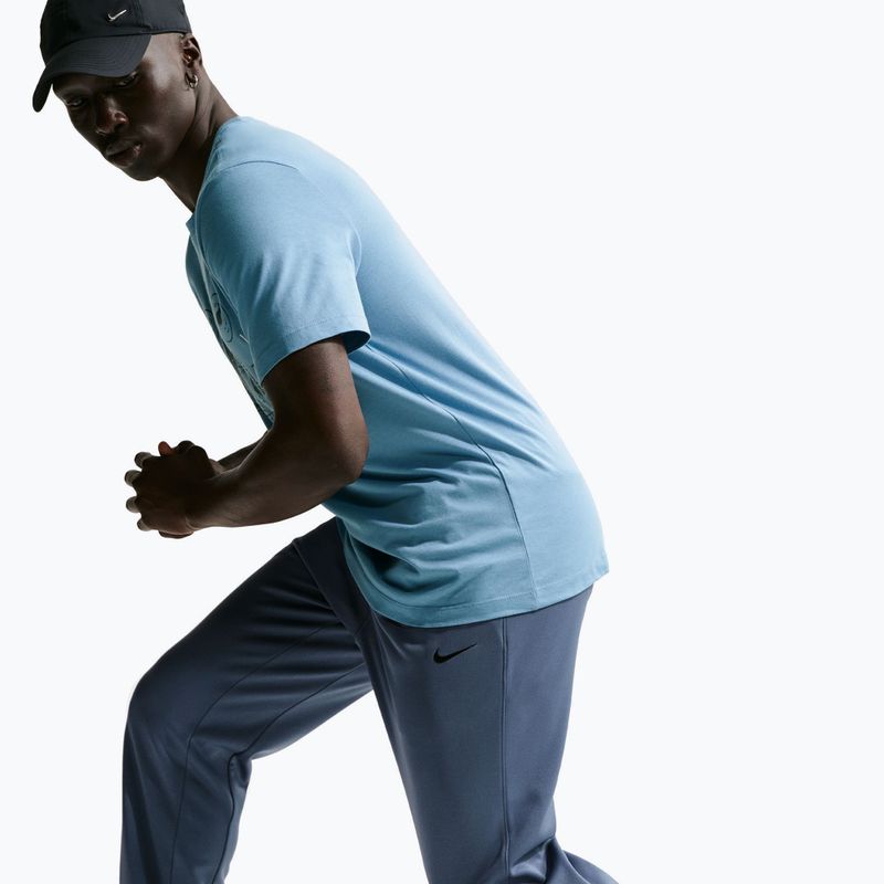 Treniruočių kelnės Nike Therma-FIT Open Hem diffused blue/diffused blue/black 6