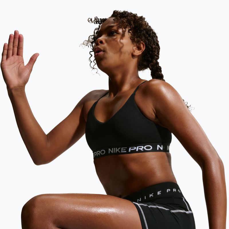 Mergaitiškos liemenėlės Nike Pro Indy juoda 6