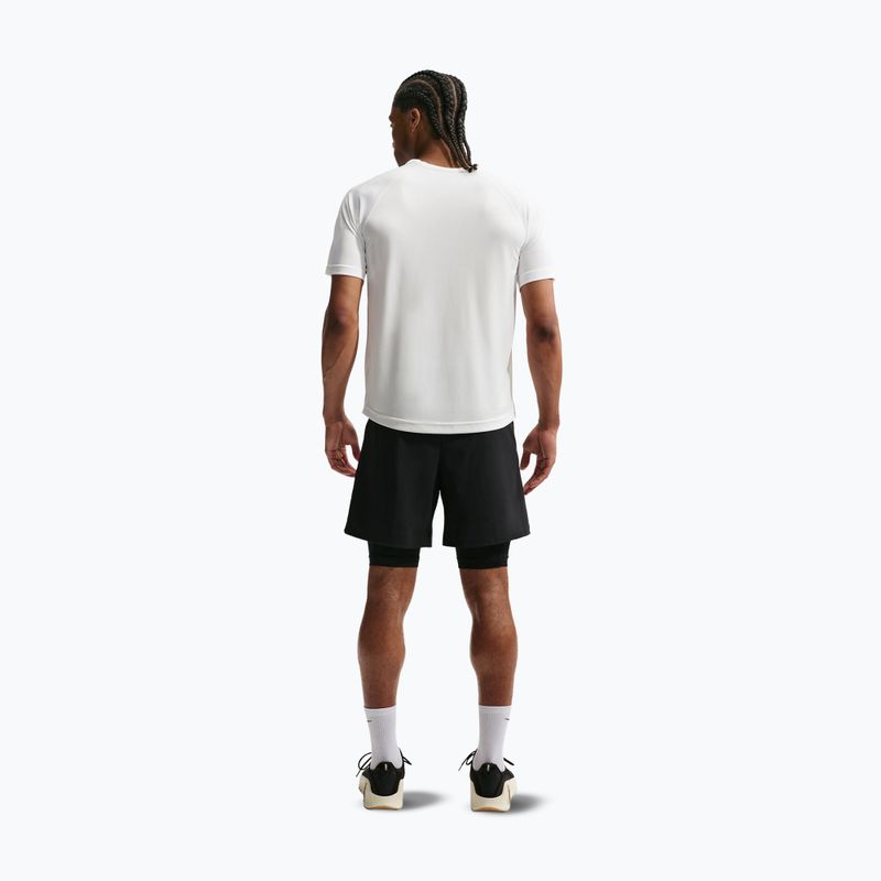 Vyriški treniruočių marškinėliai Nike Flex white/black 3