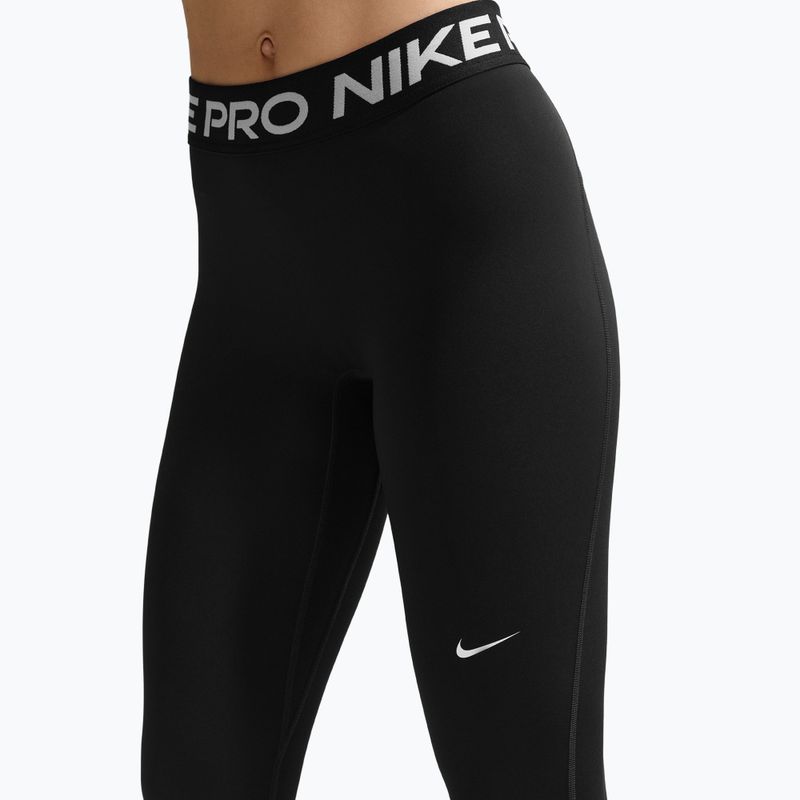 Moteriškos tamprės Nike Pro Mid-Rise Full black/white 5