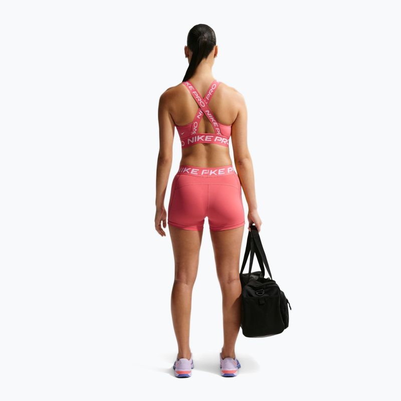 Moteriški šortai Nike Pro Mid-Rise Biker 3" Sea Coral/White 3