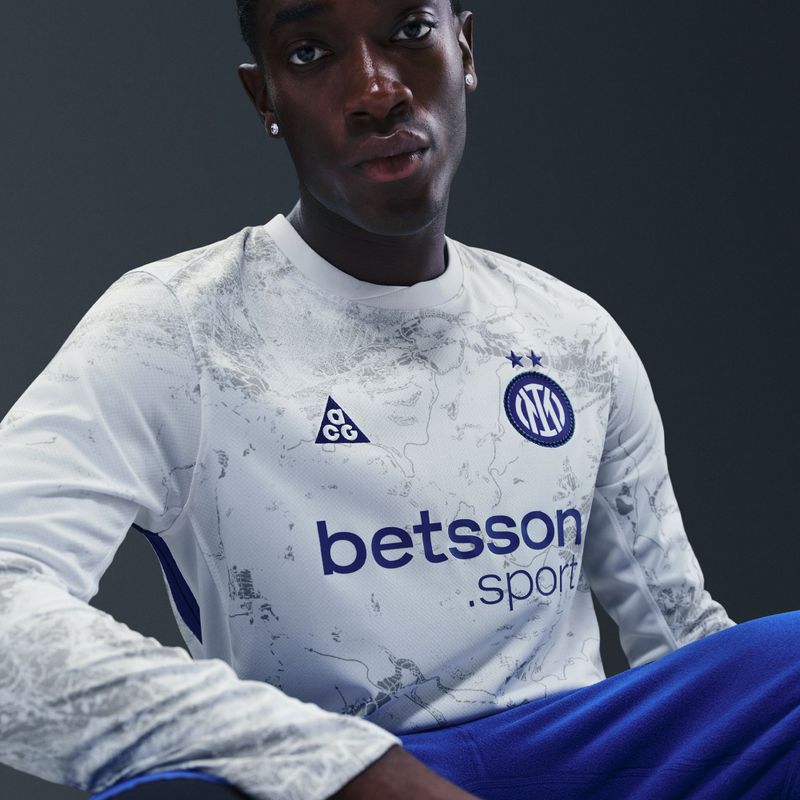 Vyriški futbolo marškinėliai su ilgomis rankovėmis Nike Inter Milan Stadium SE white/white/hyper blue 8