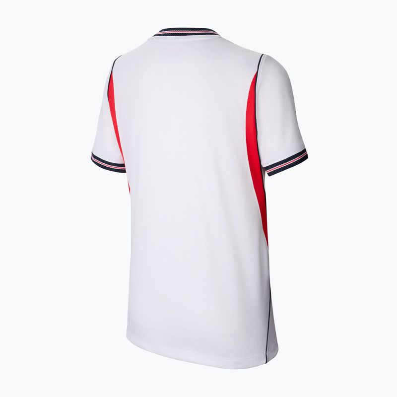 Vaikiški futbolo marškinėliai Nike England 2026 Stadium Home white/speed red/obsidian/obsidian 2