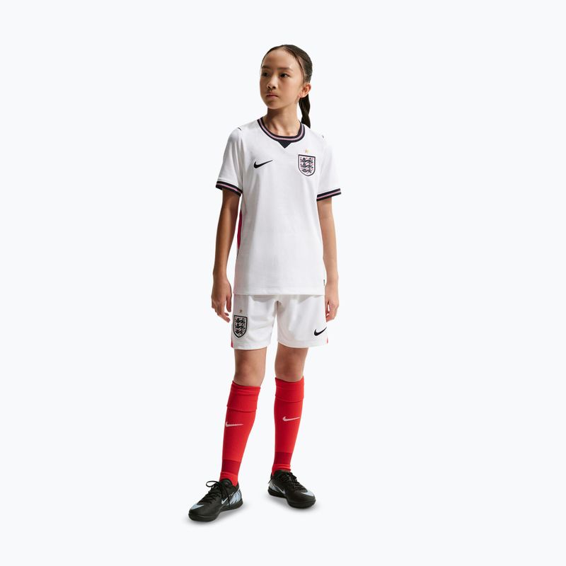Vaikiški futbolo marškinėliai Nike England 2026 Stadium Home white/speed red/obsidian/obsidian 5