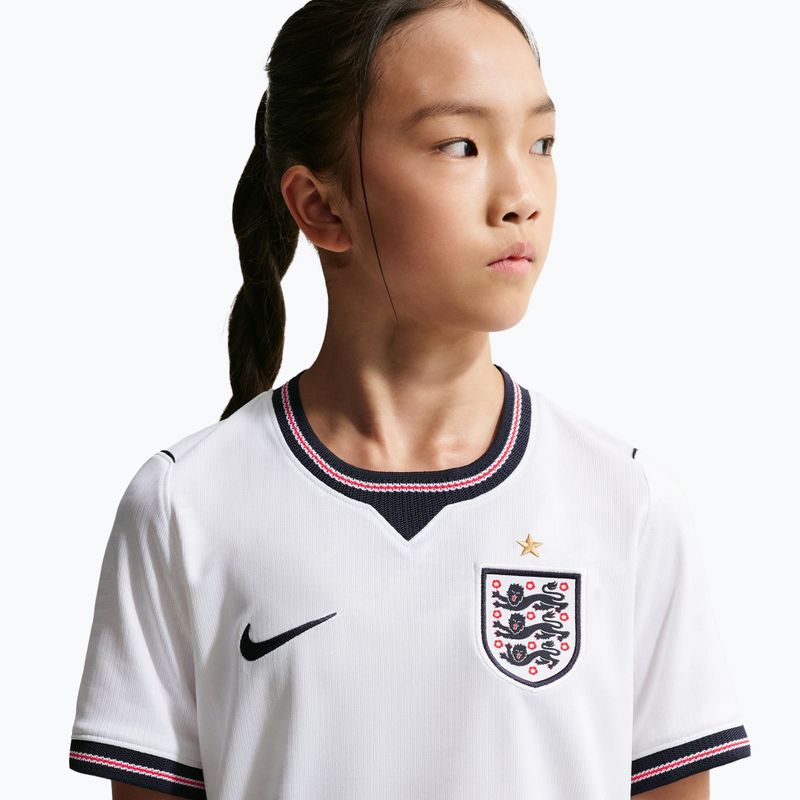 Vaikiški futbolo marškinėliai Nike England 2026 Stadium Home white/speed red/obsidian/obsidian 7