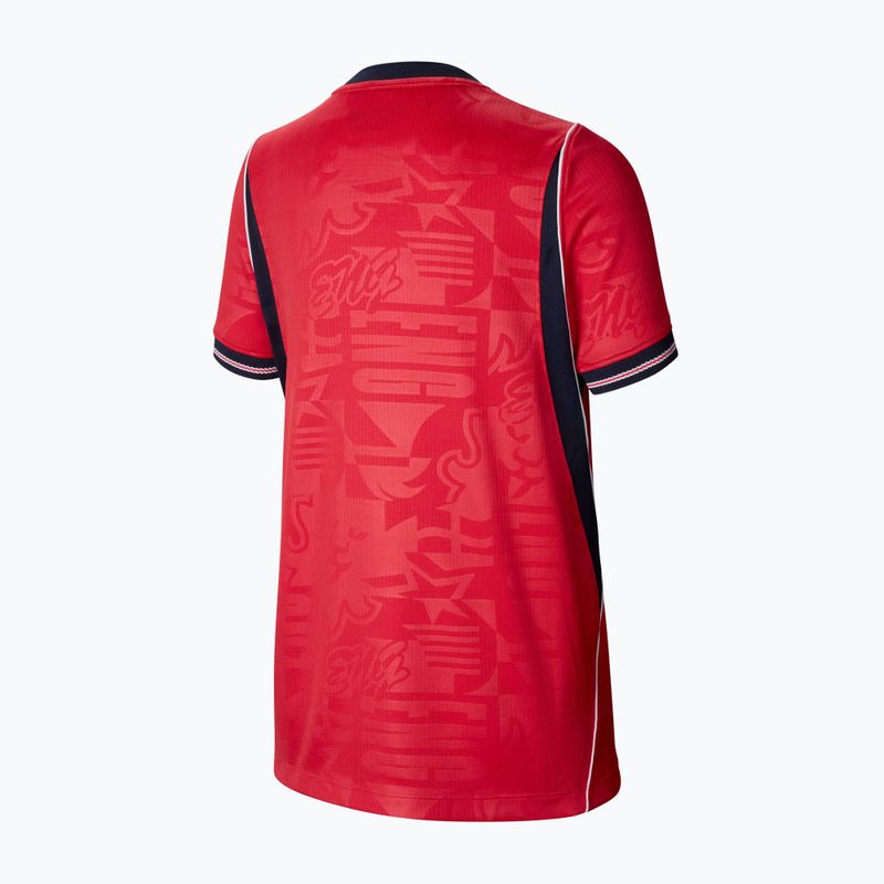 Vaikiški futbolo marškinėliai Nike England 2026 Stadium Away speed red/obsidian/white/obsidian 2