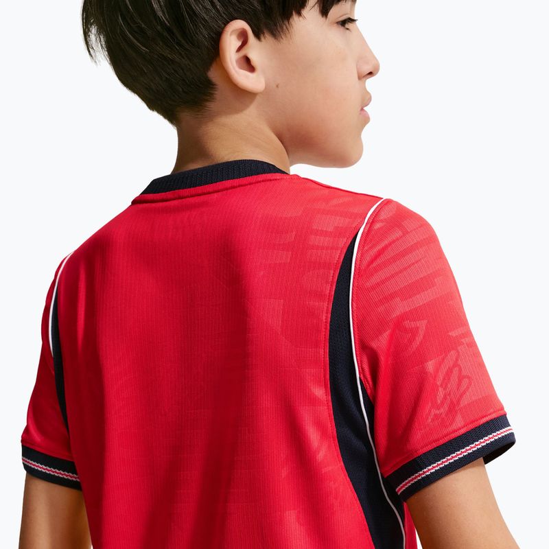 Vaikiški futbolo marškinėliai Nike England 2026 Stadium Away speed red/obsidian/white/obsidian 10