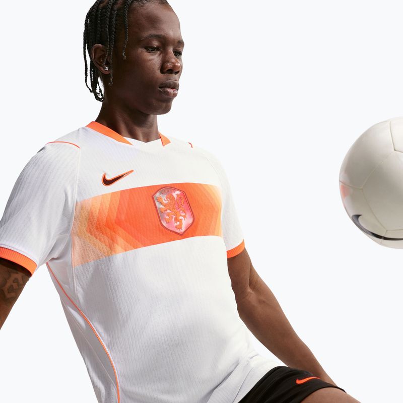 Vyriški futbolo marškinėliai Nike Netherlands 2026/27 Away Match white/hyper crimson/black 5
