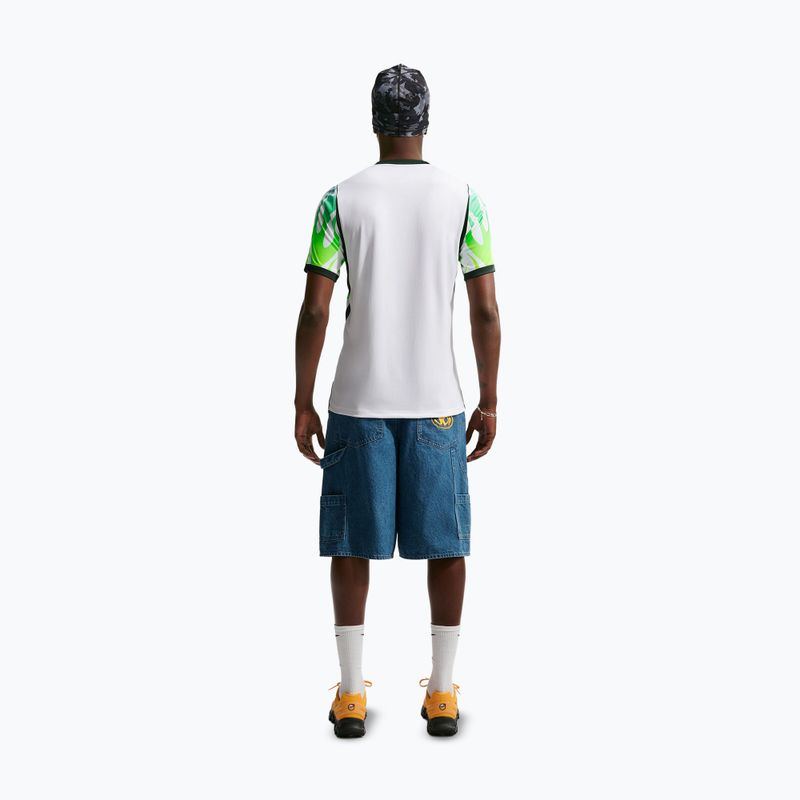 Vyriški futbolo marškinėliai Nike Nigeria 2026 Stadium Away white/green glow/black 3