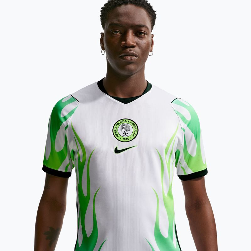 Vyriški futbolo marškinėliai Nike Nigeria 2026 Stadium Away white/green glow/black 4