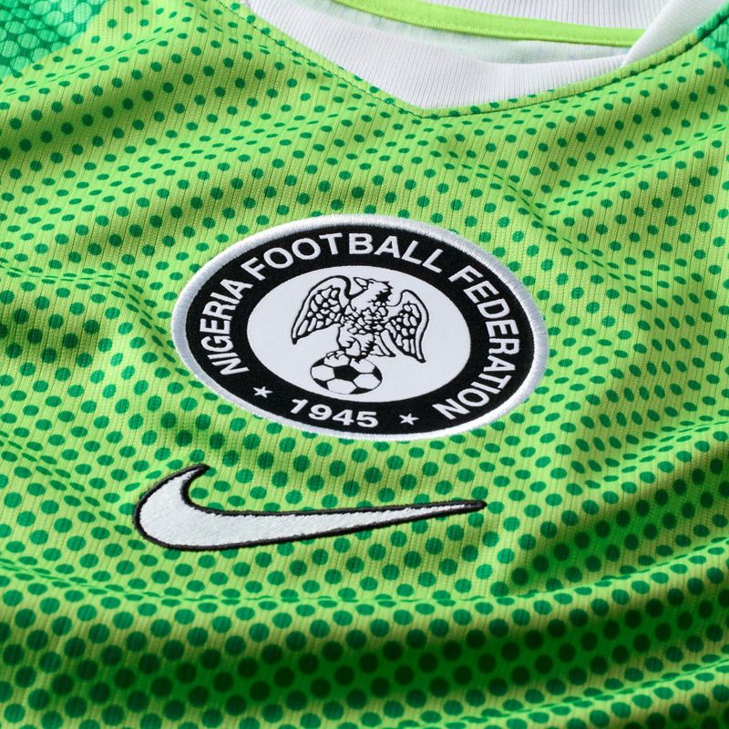 Vyriški futbolo marškinėliai Nike Nigeria 2026 Stadium Home pine green/electric green/white 9