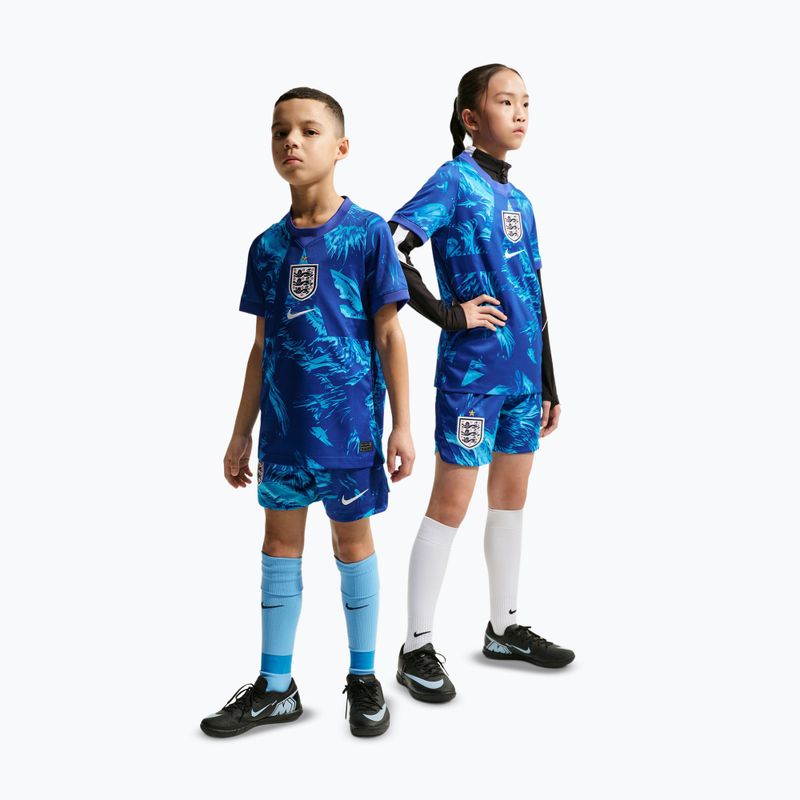 Vaikiški futbolo šortai Nike England 2026/27 Stadium Goalkeeper astronomy blue/black/white 2