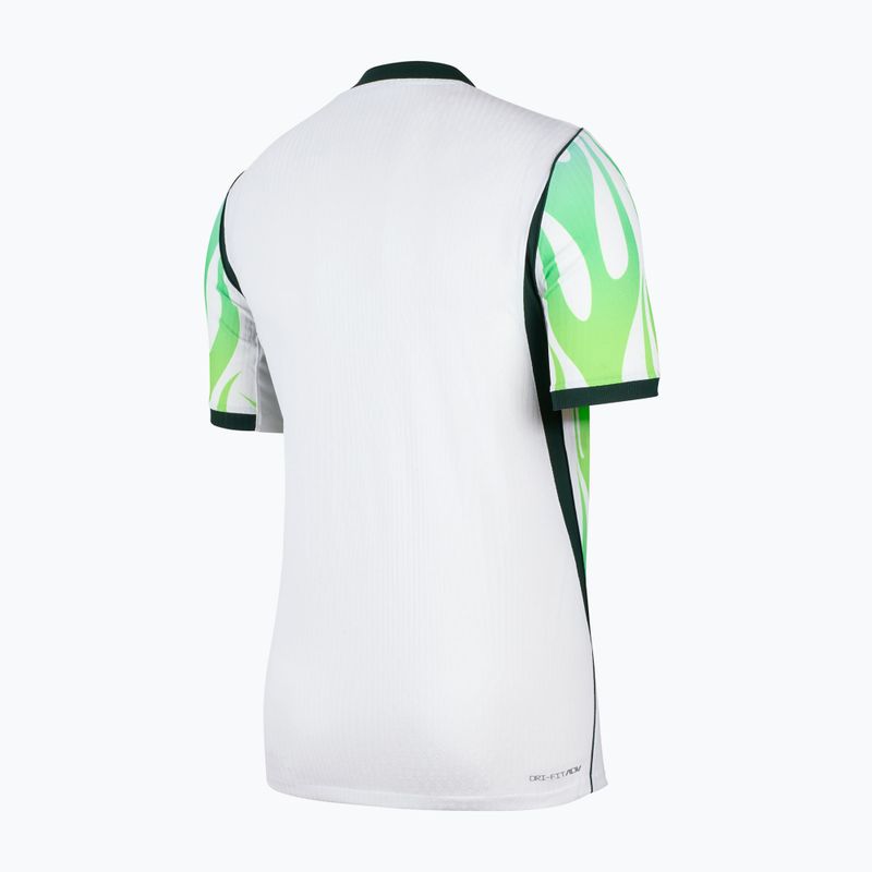 Vyriški futbolo marškinėliai Nike Nigeria 2026/27 Match Away white/green glow/black 2