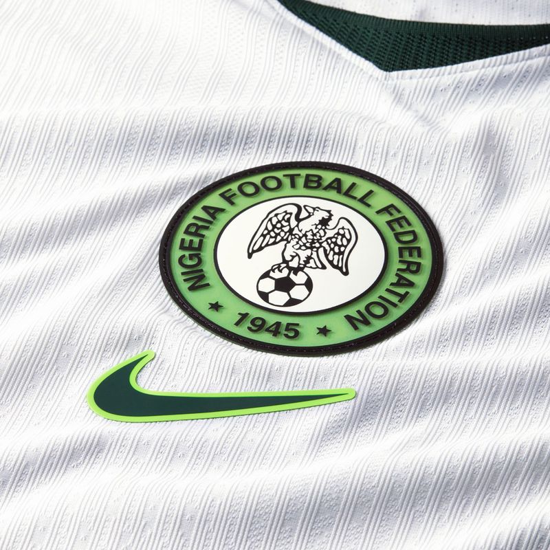 Vyriški futbolo marškinėliai Nike Nigeria 2026/27 Match Away white/green glow/black 3