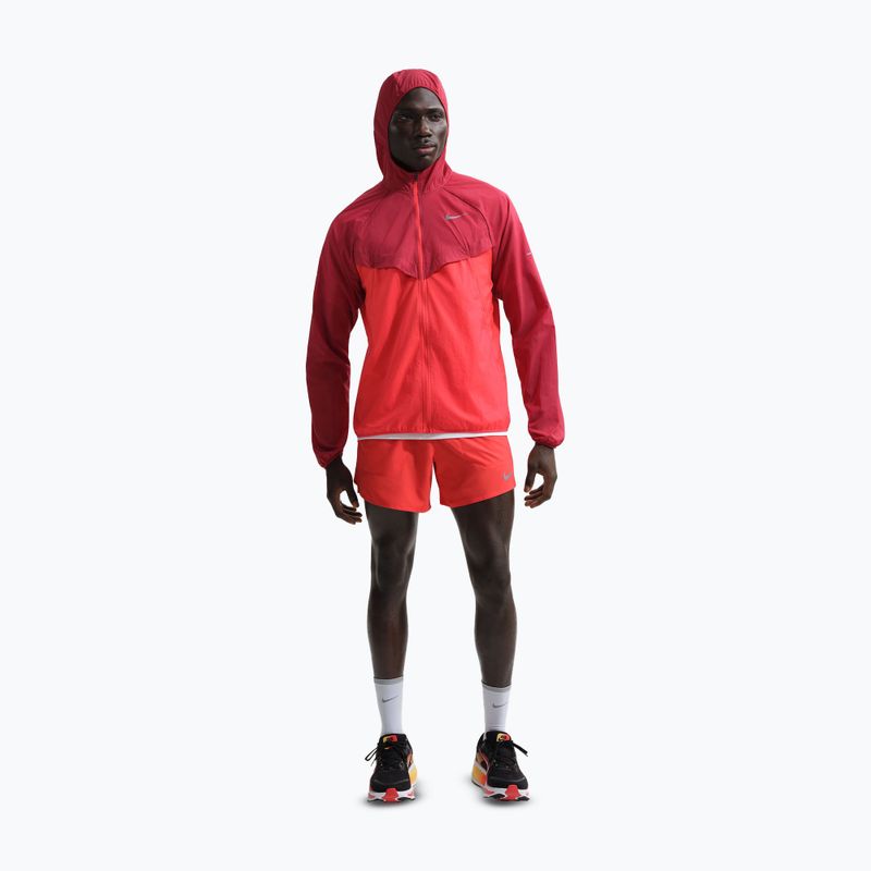 Vyriška bėgimo striukė Nike Stride Repel UV team crimson/light crimson 2