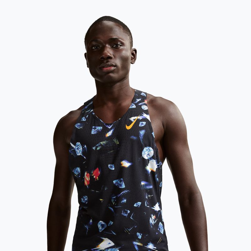 Vyriški bėgimo marškinėliai Nike AeroSwift Dri-Fit ADV Singlet black/laser orange