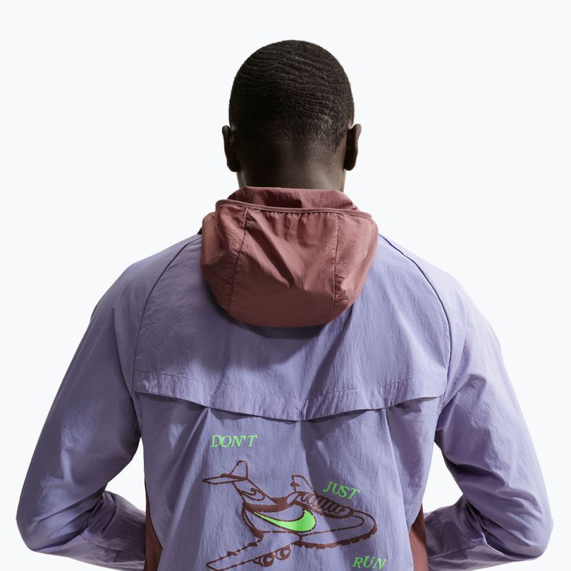 Vyriška bėgimo striukė Nike Fly Nike Stride iron purple/tattoo 4