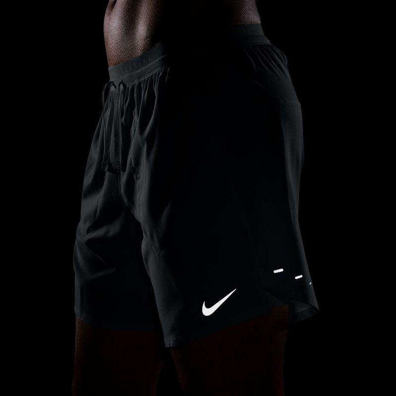 Vyriški bėgimo šortai Nike Stride Dri-Fit 2in1 7" smoke grey 5