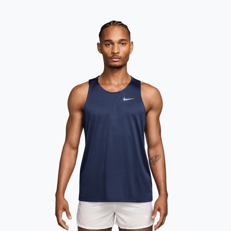 Vyriški bėgimo marškinėliai Nike Stride Dri-Fit ADV midnight navy