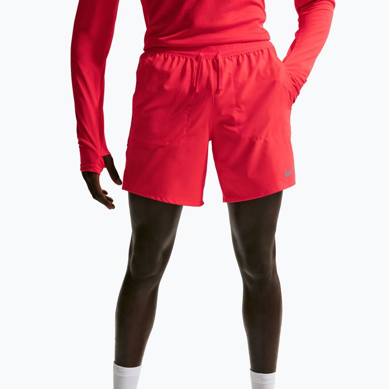 Vyriški bėgimo šortai Nike Stride Dri-Fit Brief-Lined 7" light crimson
