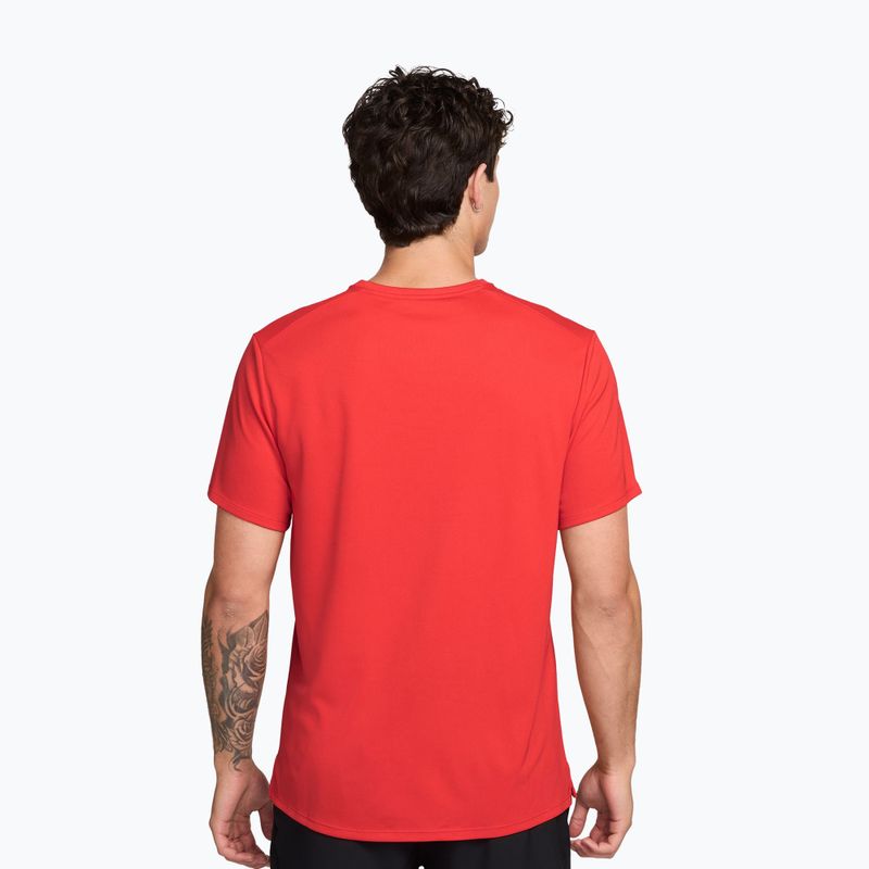 Vyriški bėgimo marškinėliai Nike Miler Dri-Fit UV light crimson 3