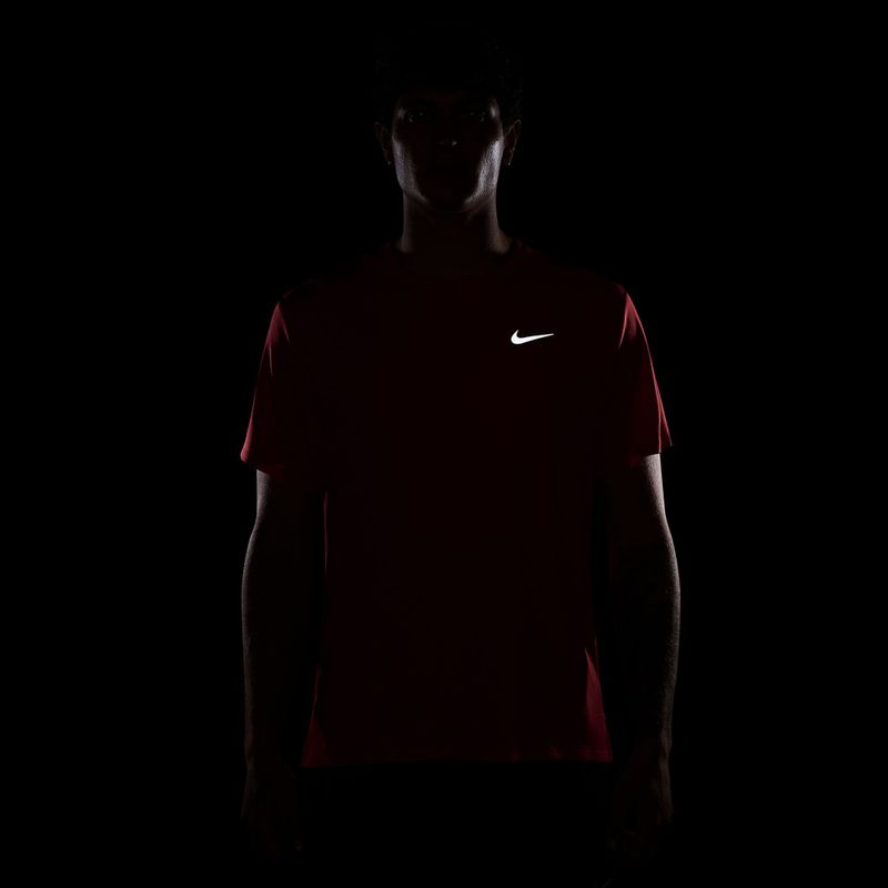 Vyriški bėgimo marškinėliai Nike Miler Dri-Fit UV light crimson 7