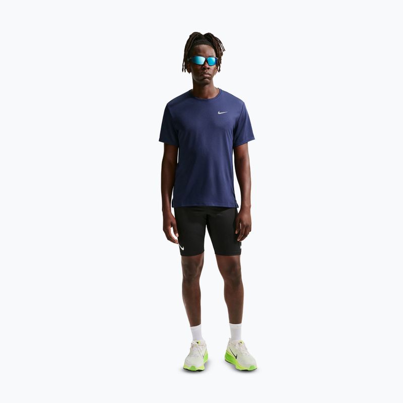 Vyriški bėgimo marškinėliai Nike Miler Dri-Fit UV midnight navy 2