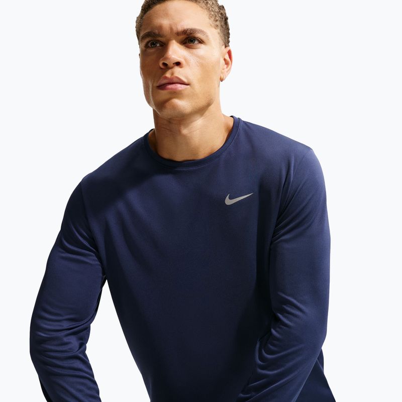 Vyriški bėgimo marškinėliai su ilgomis rankovėmis Nike Miler Dri-Fit UV midnight navy 6