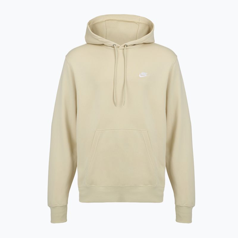 Vyriškas džemperis Nike Club French Terry Pullover Hoodie light khaki/light khaki/white 6