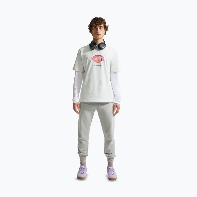 Vyriškos kelnės Nike Club French Terry Joggers light smoke grey/light smoke grey/white 2