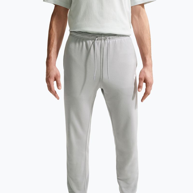 Vyriškos kelnės Nike Club French Terry Joggers light smoke grey/light smoke grey/white 4